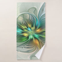 Colourful Fantasy Modern Abstract Flower Fractal