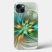 Colourful Fantasy Modern Abstract Flower Fractal