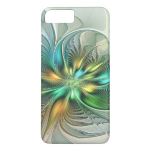 Colourful Fantasy Modern Abstract Flower Fractal iPhone 8 Plus/7 Plus Case