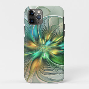 Colourful Fantasy Modern Abstract Flower Fractal iPhone 11 Pro Case