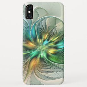 Colourful Fantasy Modern Abstract Flower Fractal iPhone XS Max Case