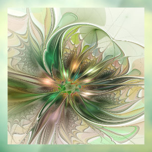 Colourful Fantasy Modern Abstract Fractal Flower