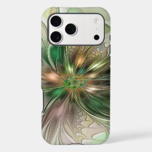 Colourful Fantasy Modern Abstract Fractal Flower
