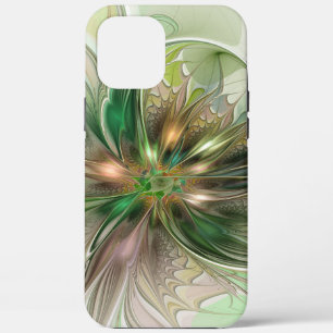 Colourful Fantasy Modern Abstract Fractal Flower iPhone 12 Pro Max Case