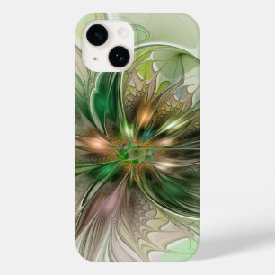 Colourful Fantasy Modern Abstract Fractal Flower Case-Mate iPhone 14 Case