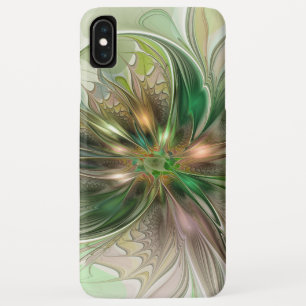Colourful Fantasy Modern Abstract Fractal Flower iPhone XS Max Case