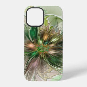 Colourful Fantasy Modern Abstract Fractal Flower iPhone 12 Pro Case