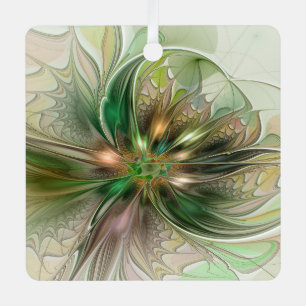 Colourful Fantasy Modern Abstract Fractal Flower Metal Tree Decoration