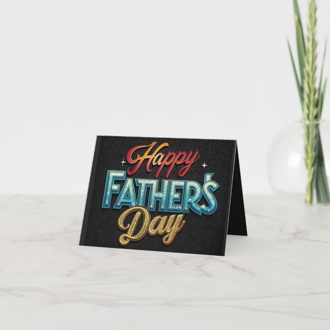 Colourful Father's Day Card (Front)