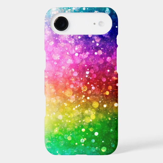 Colourful Faux Glitter Bokeh Style Case-Mate iPhone Case (Back)