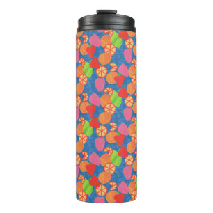 Colourful Faux Patchwork of Summer Fruits Patterns Thermal Tumbler