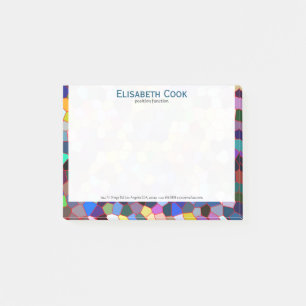 Colourful Faux Stained Glass Look 2 Post-it Notes