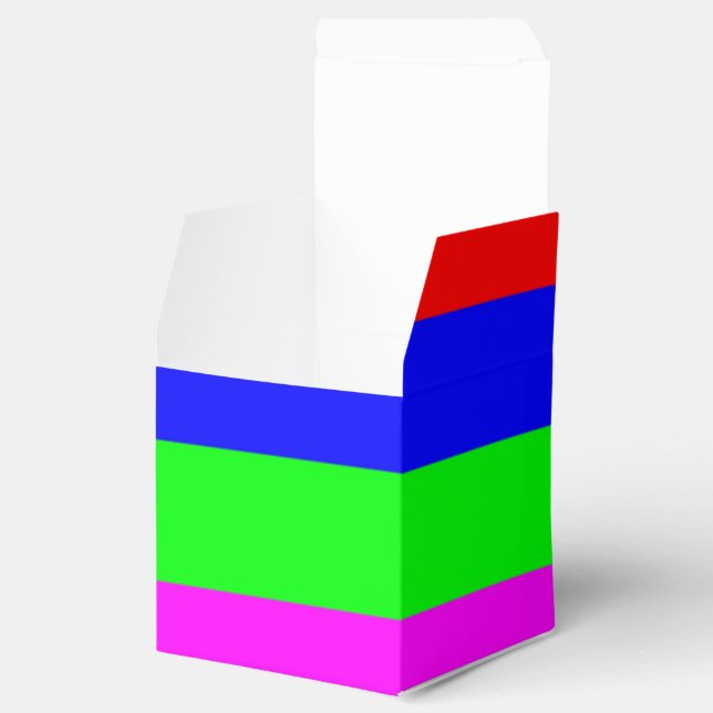 Colourful Favour Box (Opened)