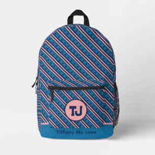 Colourful Favour Gift Bachelor Weekend Personalise Printed Backpack