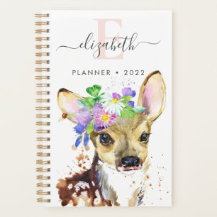 Colourful Fawn Spiral Photo Planner