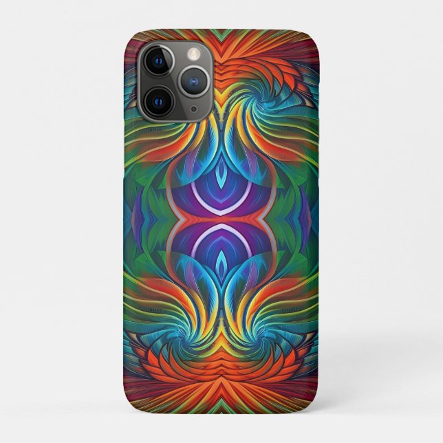 Colourful feather swirl  Case-Mate iPhone case (Back)