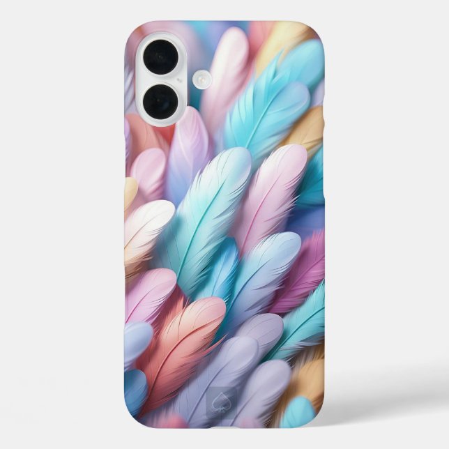 Colourful Feathers Case-Mate iPhone Case (Back)