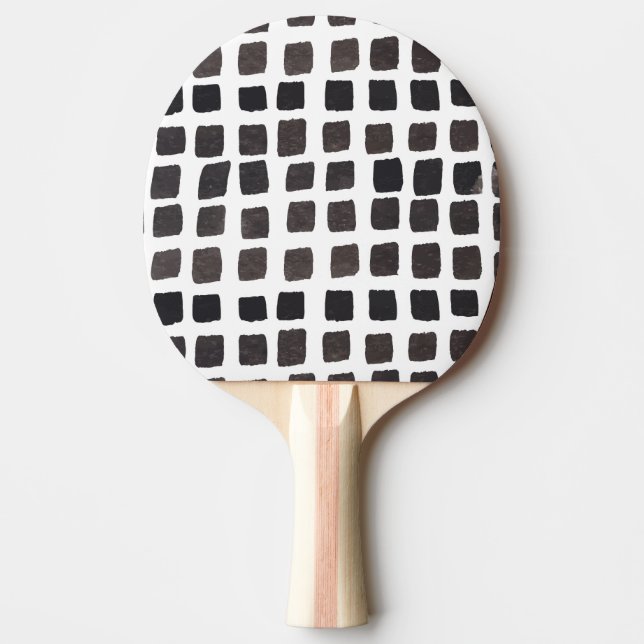 Colourful Feathers: Cute Vintage Pattern Ping Pong Paddle (Front)