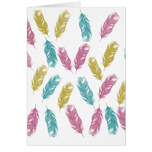 Colourful Feathers pattern (Front)