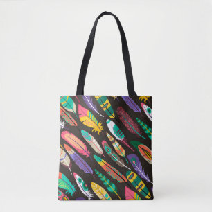 Colourful Feathers Tote Bag