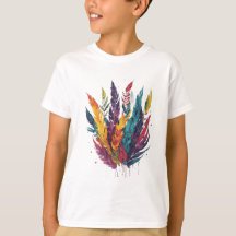 Colourful Feathers Watercolor