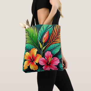 Colourful Feelings: Abstract Face Tote Bag