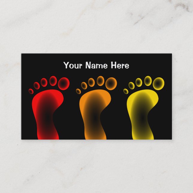 Colourful Feet Business Card (Front)