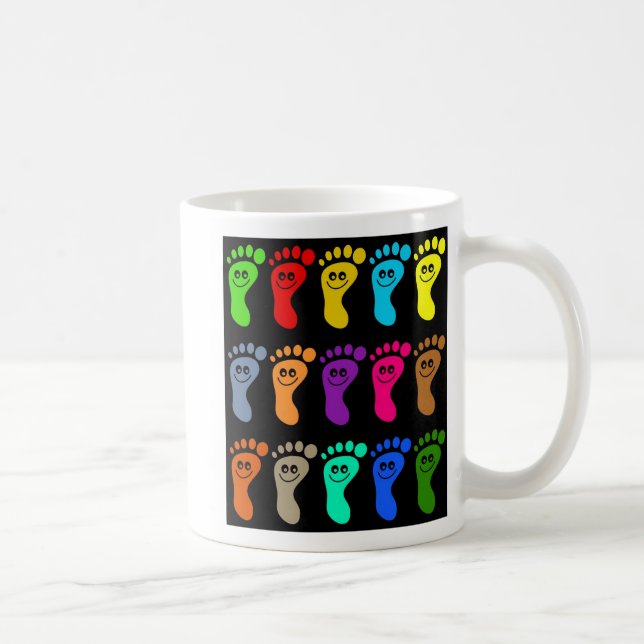 Colourful Feet Coffee Mug (Right)