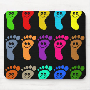 Colourful Feet Mouse Pad