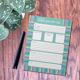 Colourful Felt Pens Substitute Teacher Form Notepa Notepad