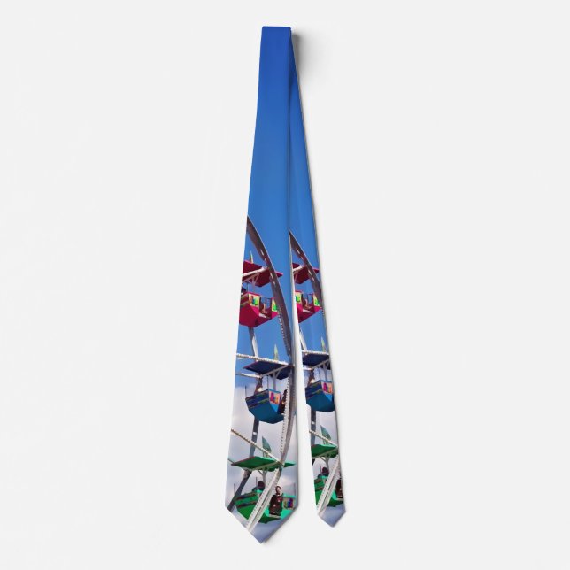 Colourful Ferris Wheel Tie (Front)
