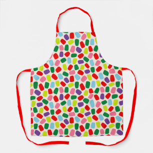 Colourful Festive Blush Pink Christmas Candy Apron