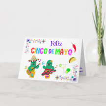 Colourful Festive Cinco de Mayo 2025 Dancing Cactu