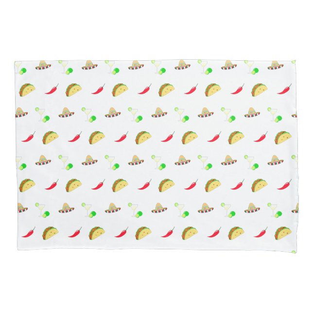 Colourful Festive Cinco de Mayo 2025 Dancing Cactu Pillowcase (Front)
