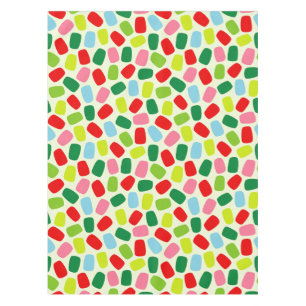 Colourful Festive Citrus Green Christmas Candy Tablecloth