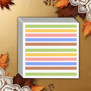Colourful Festive Little Turkey Baby Shower Napkin