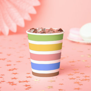 Colourful Festive Little Turkey Baby Shower Paper Cups
