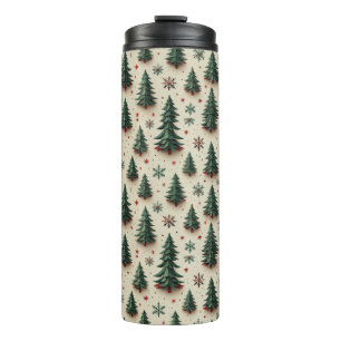 Colourful Festive Pattern Thermal Tumbler