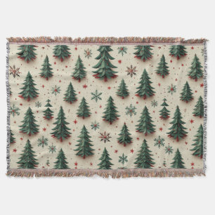 Colourful Festive Pattern Throw Blanket