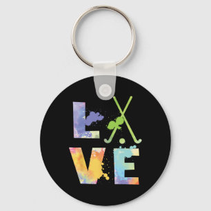Colourful Field Hockey Love Field Hockey Player Ho Key Ring