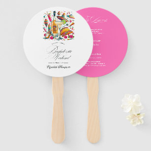 Colourful Fiesta Bachelorette Weekend Itinerary Hand Fan