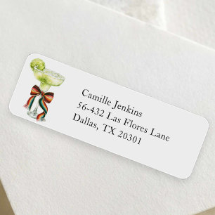 Colourful Fiesta Bridal Shower Return Address Labe Label