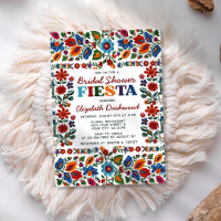 Colourful Fiesta Folk Art Floral Bridal Shower