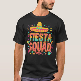 Colourful Fiesta Squad Cinco de Mayo Style T-Shirt