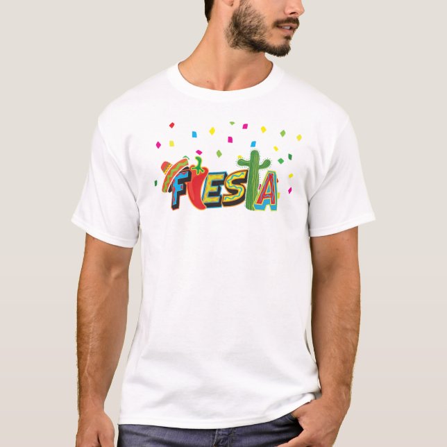 Colourful Fiesta t-shirt (Front)