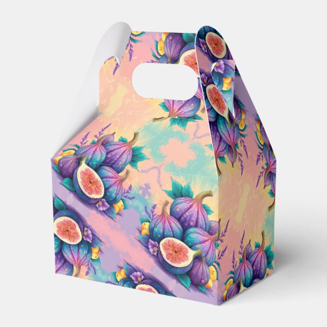 Colourful fig favour box (Front Side)