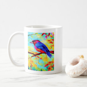 Colourful Finch Art        Coffee Mug