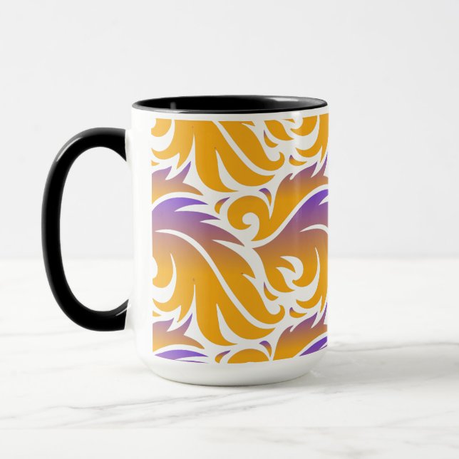 Colourful Fire Flames Seamless pattern Mug (Left)