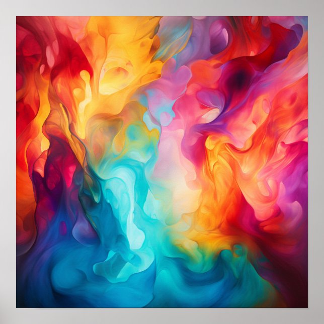 Colourful Fire Poster (Front)