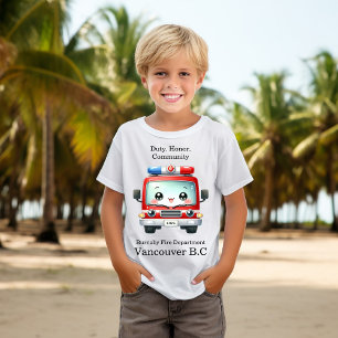 Colourful fire truck ready for action! T-Shirt